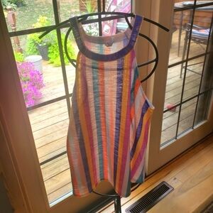 Bibi Rainbow Colored Sleeveless Sz. XL Tunic